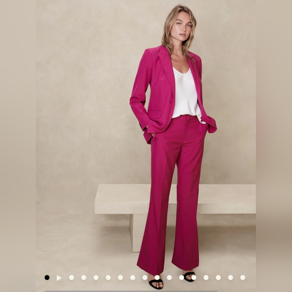 Banana Republic Sculpted Bootcut Pink Pants